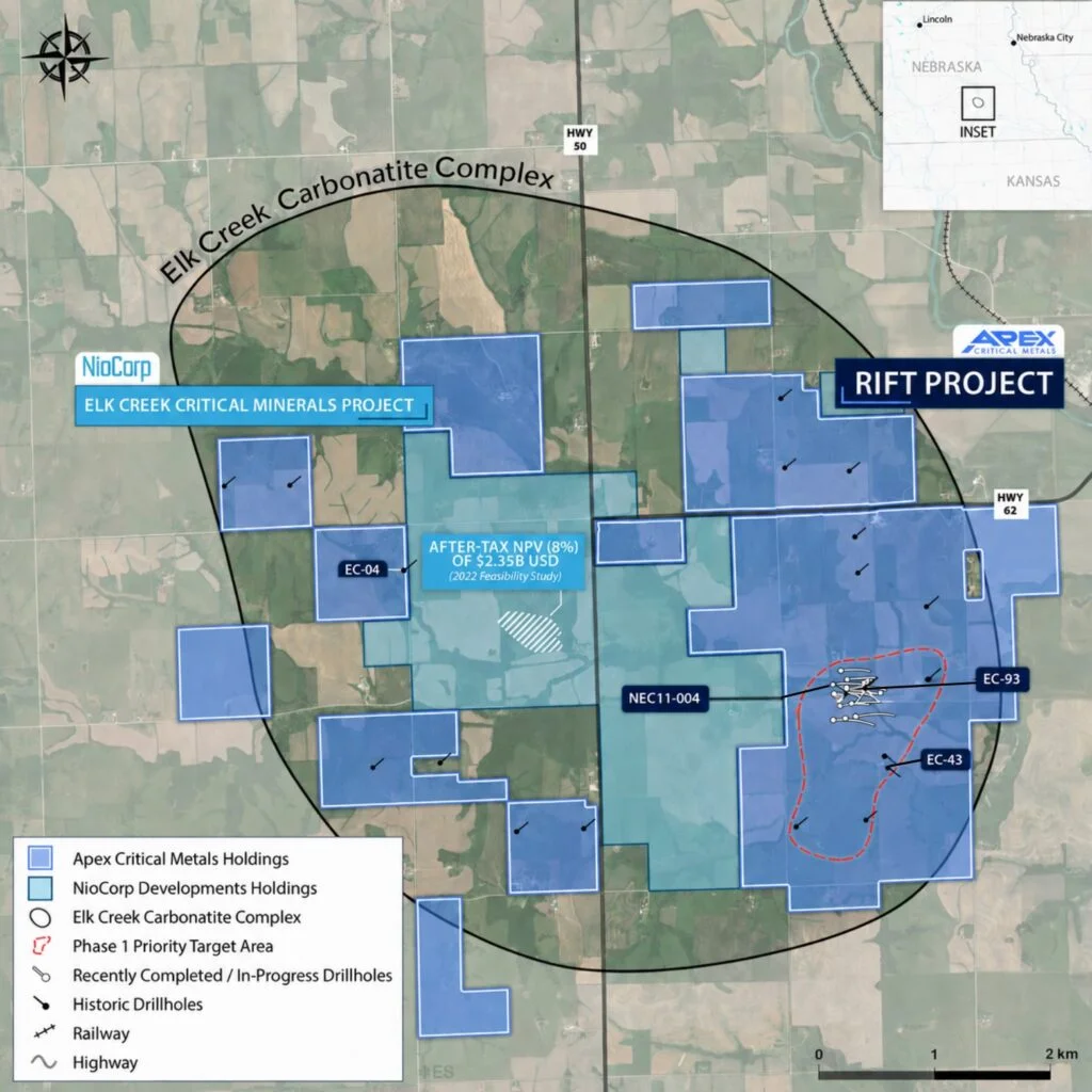 Apex Critical Metals Unveils High-Grade Rare Earth Assays at Rift Project